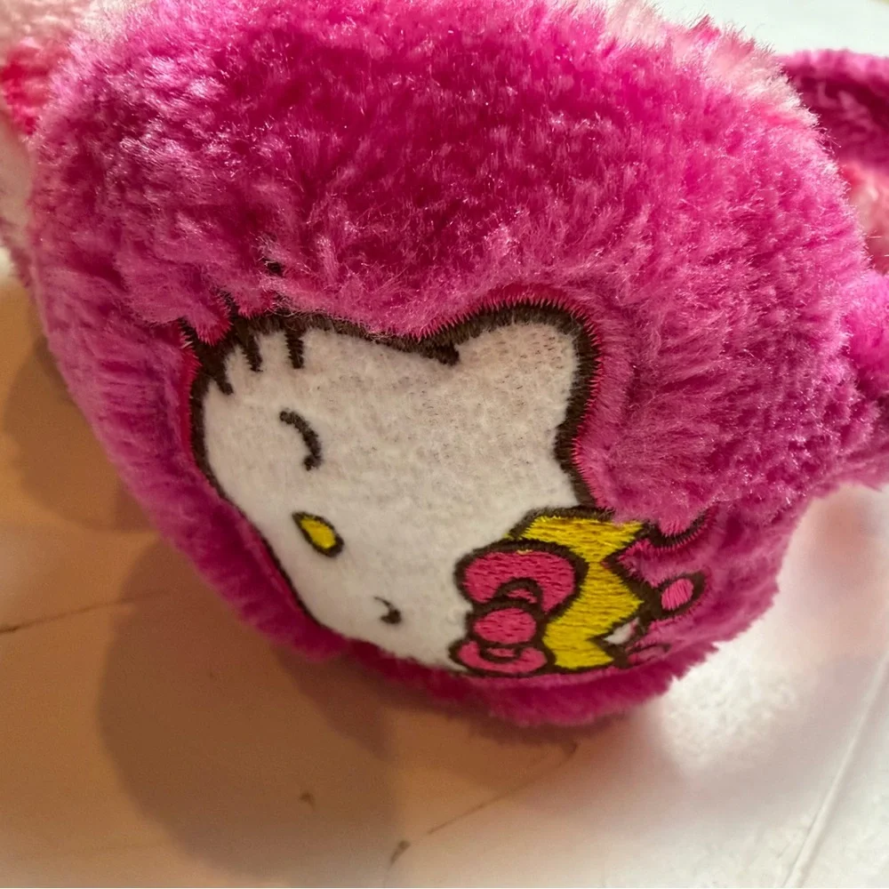 Hello Kitty Pink and White Polka Dot Kids Earmuffs